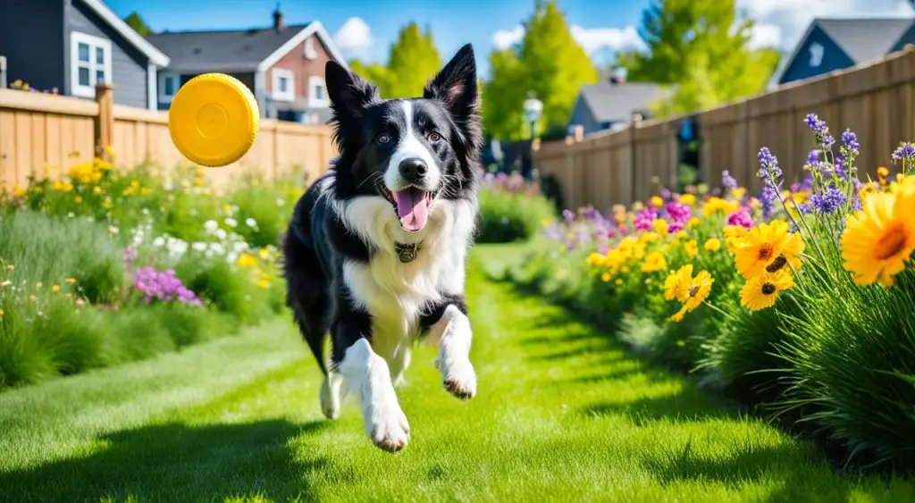 Jeux pour chien dans le jardin