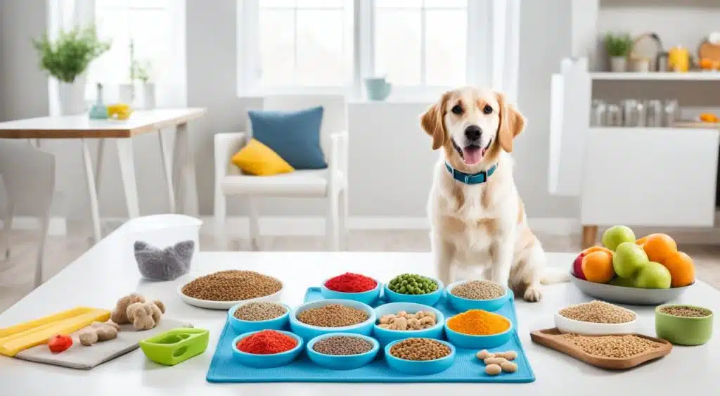 espace de repas pour chien