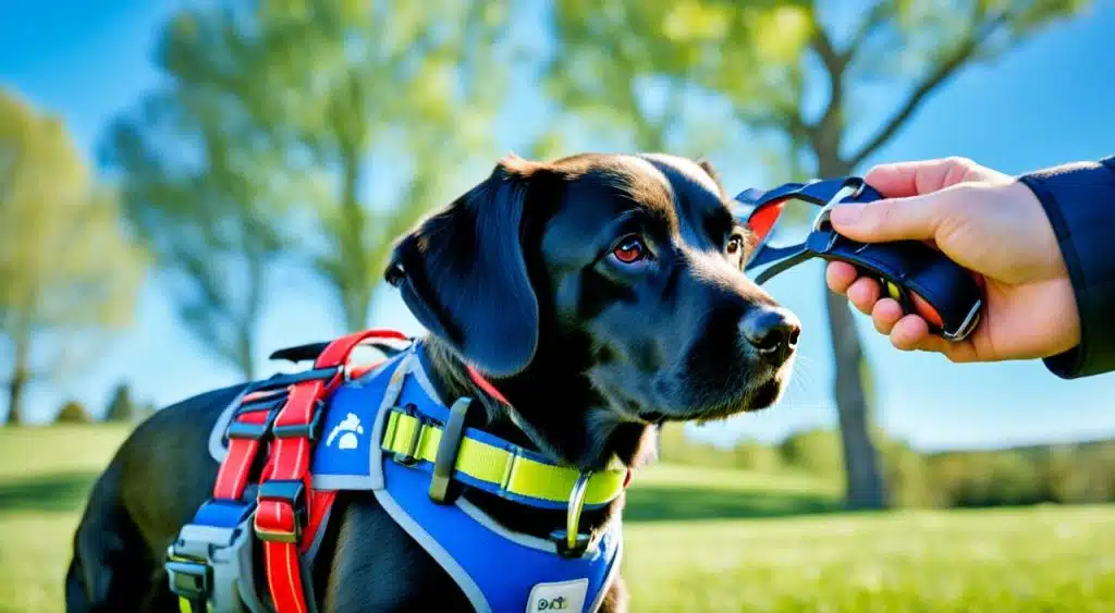 étapes pour mettre un harnais à son chien