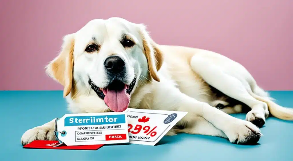 prix d'une stérilisation pour une chienne