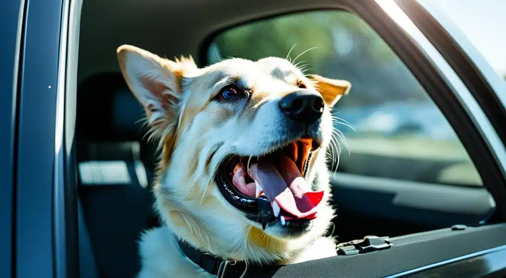 risques pour la santé du chien dans une voiture