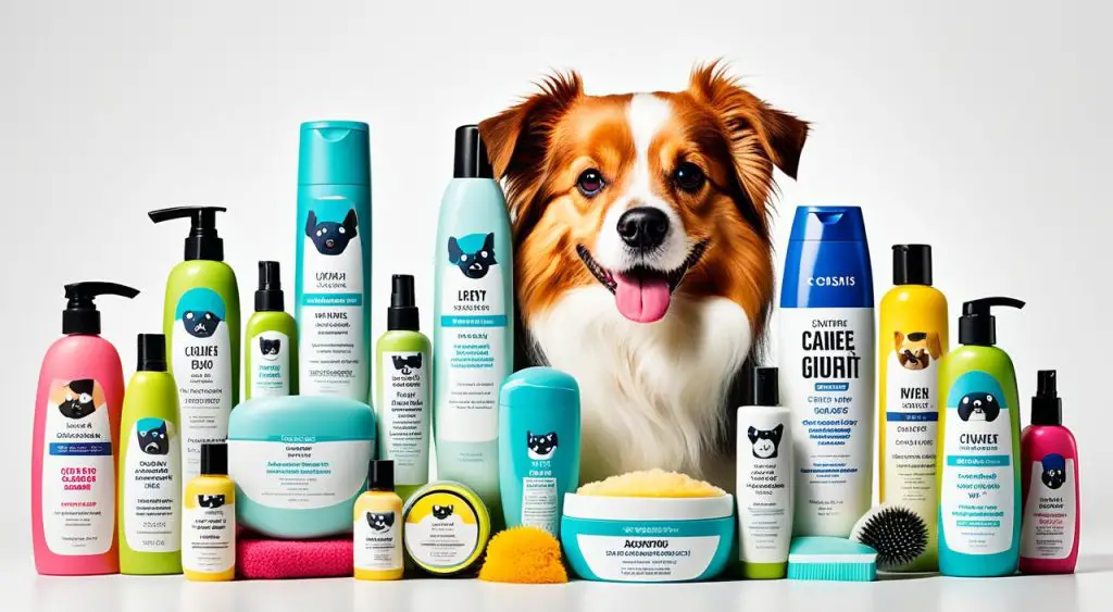 Produits de toilettage pour chien