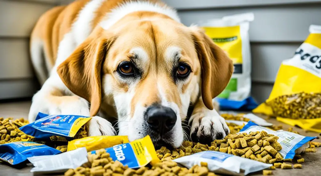 changement alimentation chien vomissements