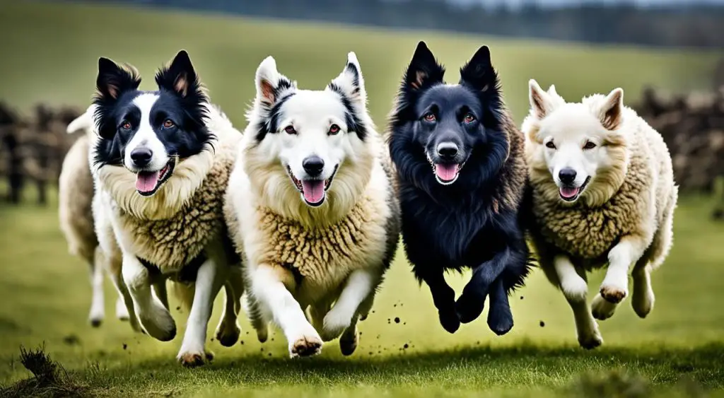chiens de berger intelligents