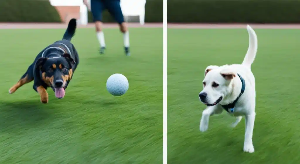 comparaison de la vision du chien et de l'homme