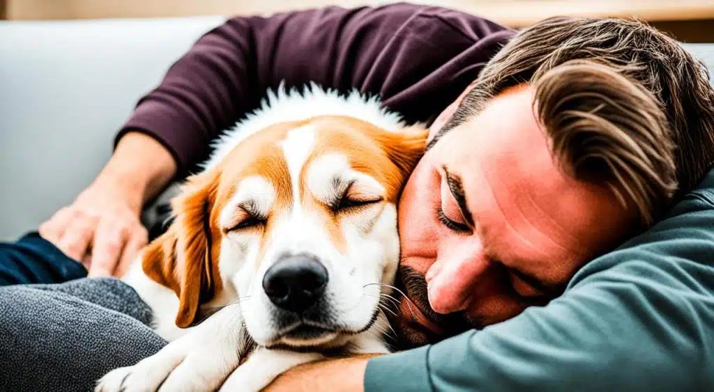 comportement du chien qui montre son attachement
