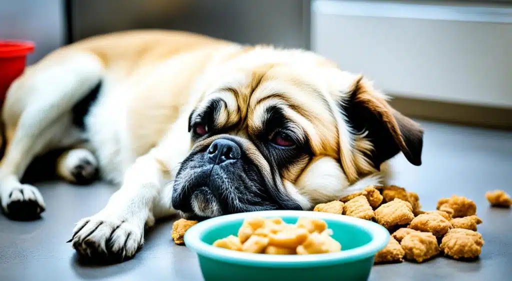 comportements chien maux de ventre