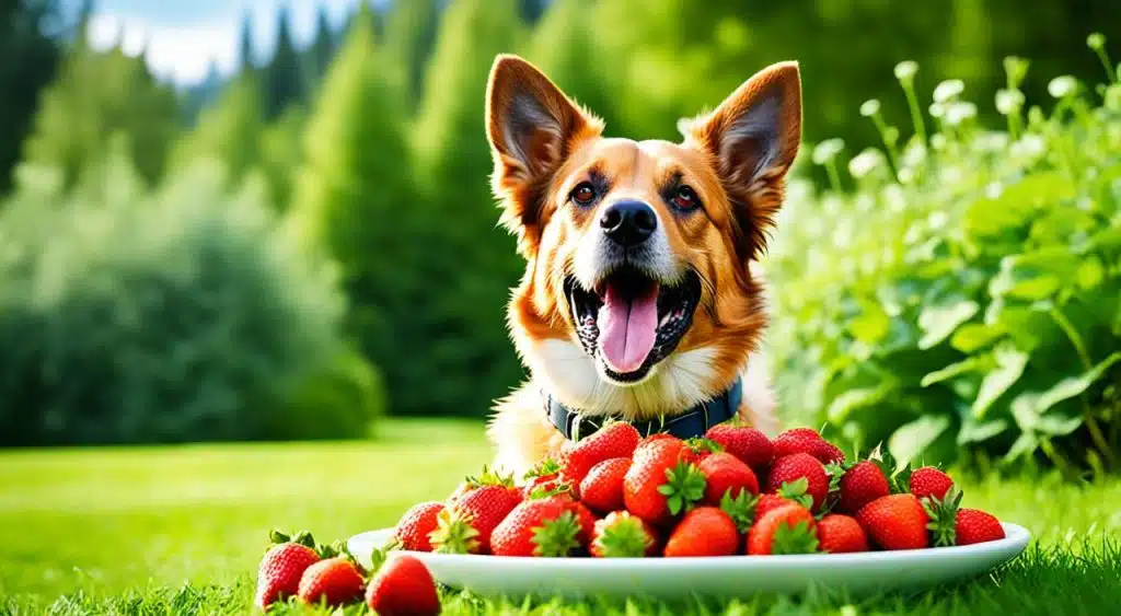 fraises pour chien
