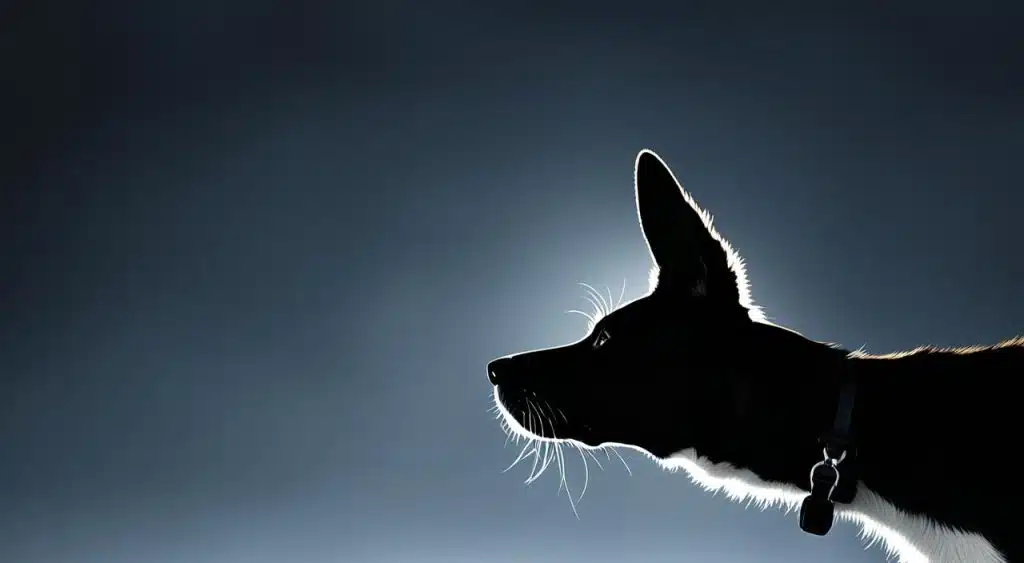 perception du monde par les chiens dans le noir