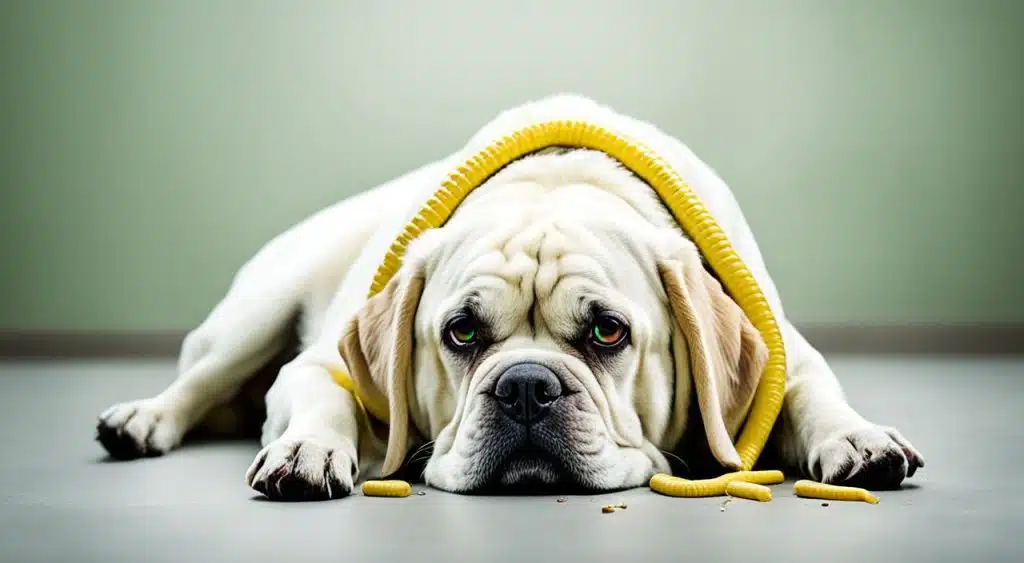 symptômes d'infestation par des vers chez le chien