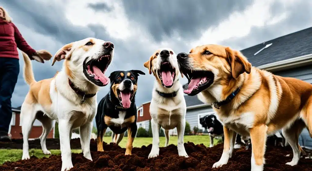 aboiements de chiens