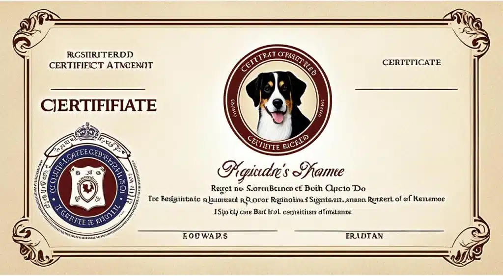 certificat de naissance chien LOF