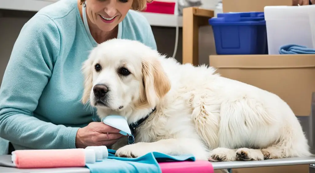 préparation mise bas chienne
