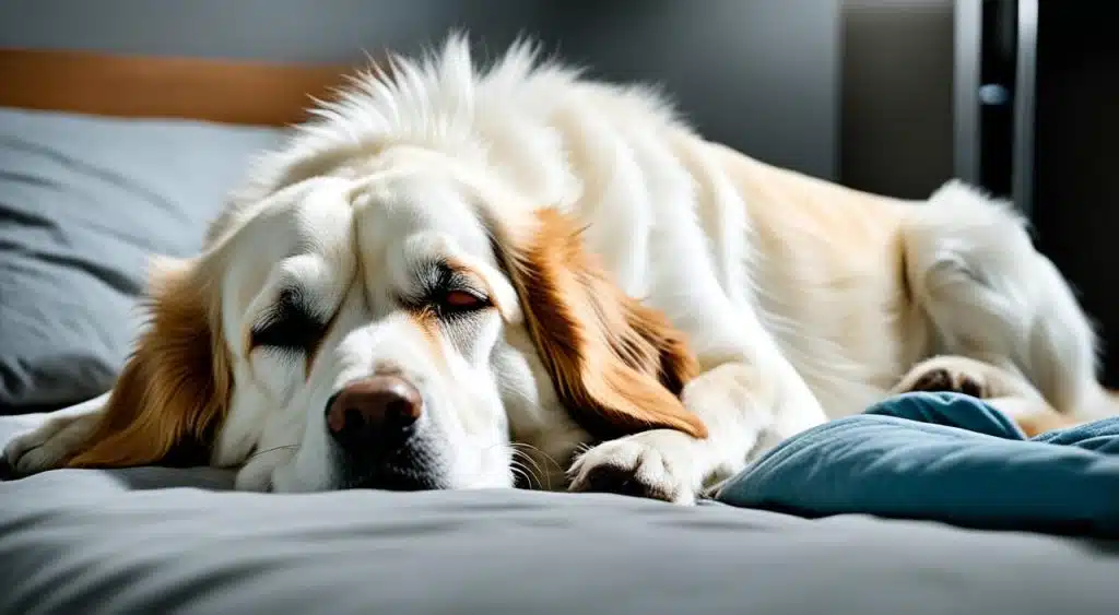 signes d'un mauvais sommeil chez les chiens