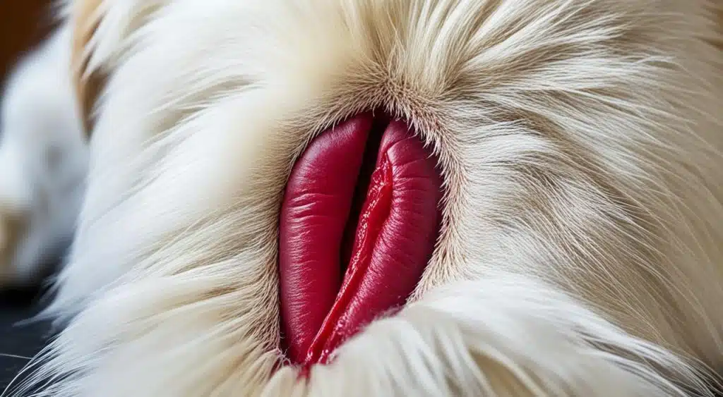 vulve gonflée chienne