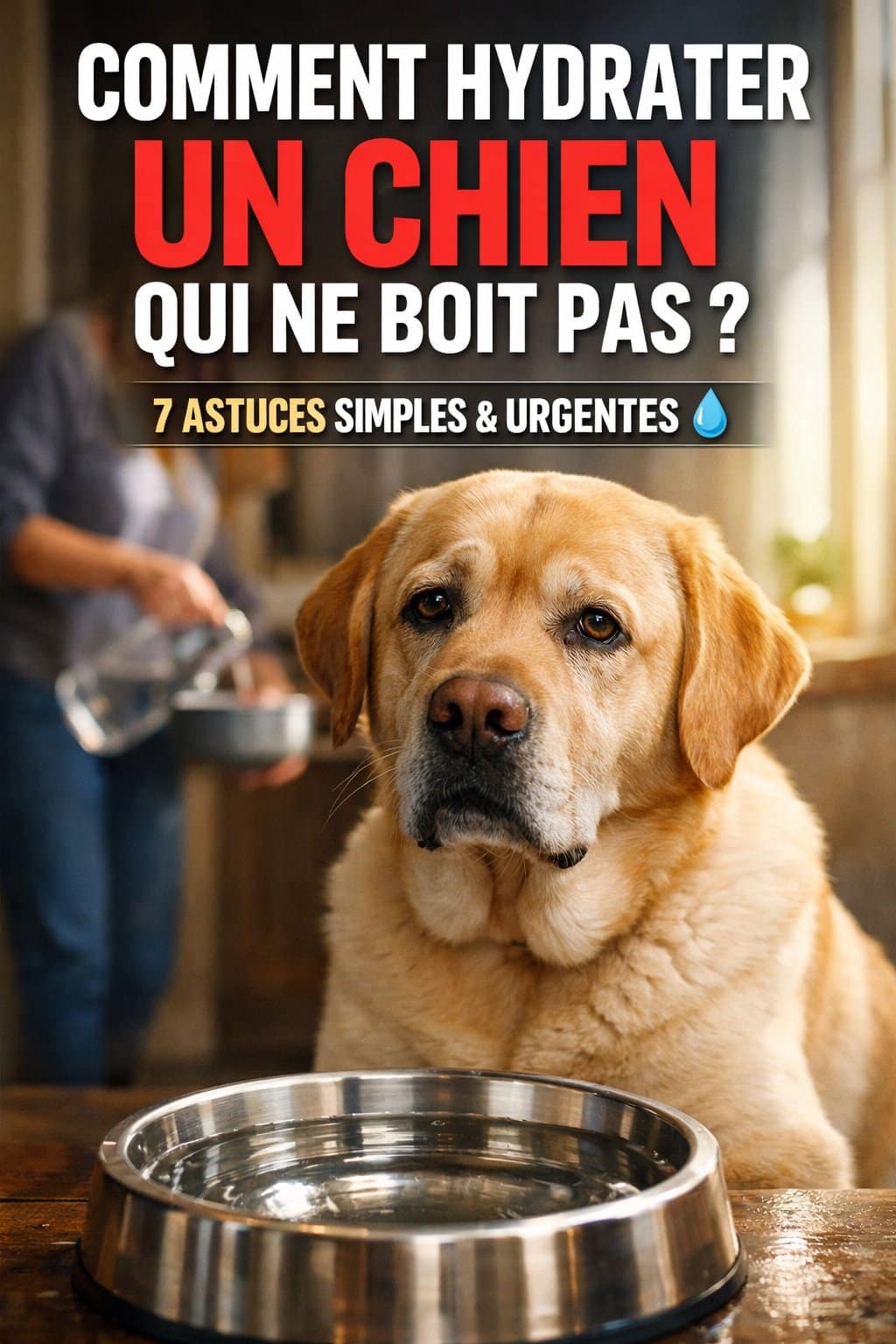 Astuces Urgentes pour Hydrater un Chien Qui Ne Boit Pas Assez