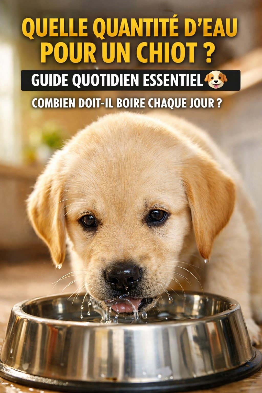 Quelle Quantité D’Eau Un Chiot Doit-Il Boire Chaque Jour Le Guide Essentiel Pour Éviter La Déshydratation